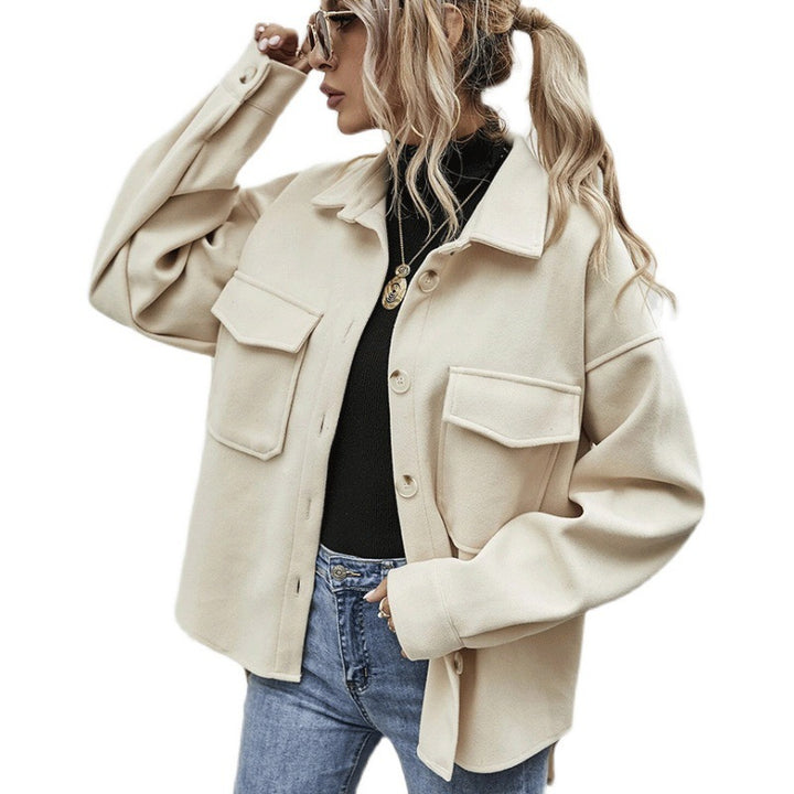 Damer casual oversized jacka med praktiska fickor Mirla-Eva Jonsson