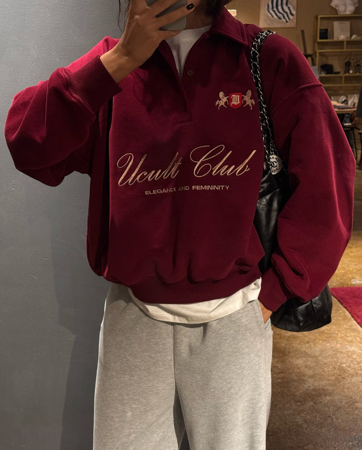 Damer casual polo tröja med elegant logotyp Mirla-Eva Jonsson