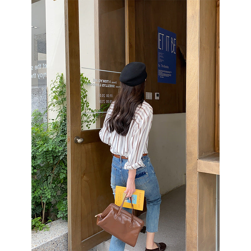 Damer casual randig blus Mirla-Eva Jonsson