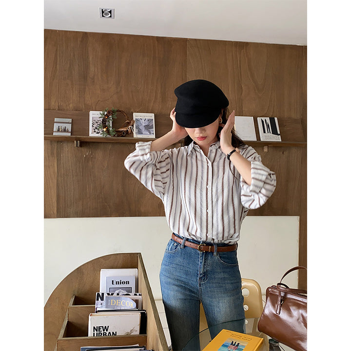Damer casual randig blus Mirla-Eva Jonsson