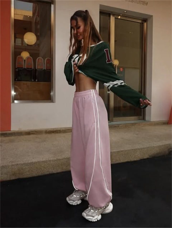 Damer casual sportbyxor med sidostråk och praktiska fickor Mirla-Eva Jonsson