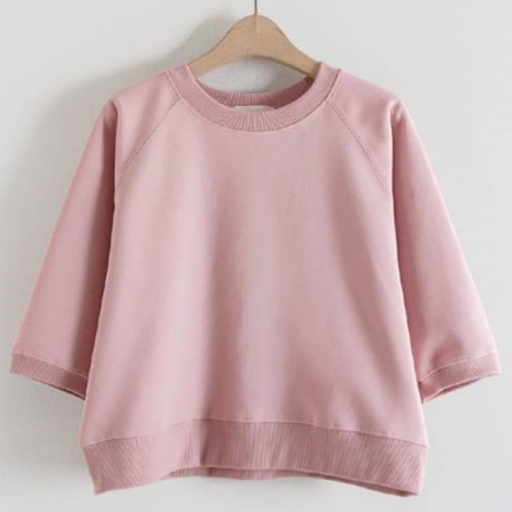 Damer casual sweatshirt med 3/4 ärmar Mirla-Eva Jonsson