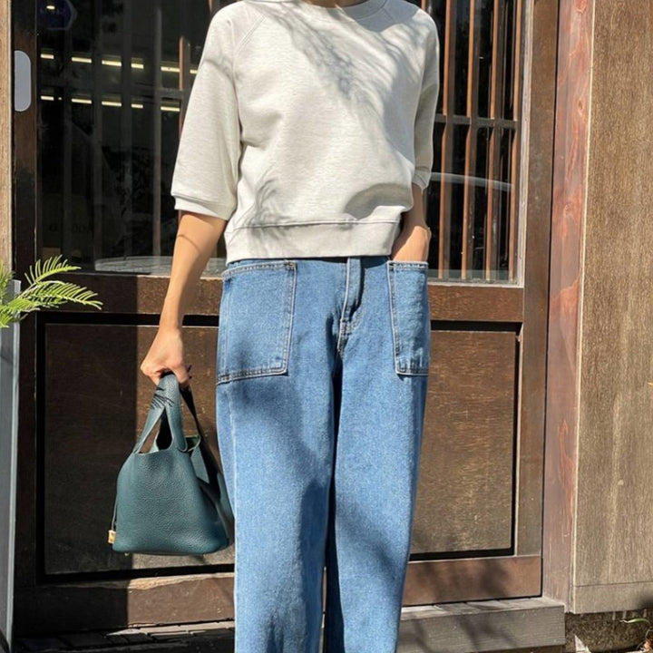 Damer casual sweatshirt med 3/4 ärmar Mirla-Eva Jonsson