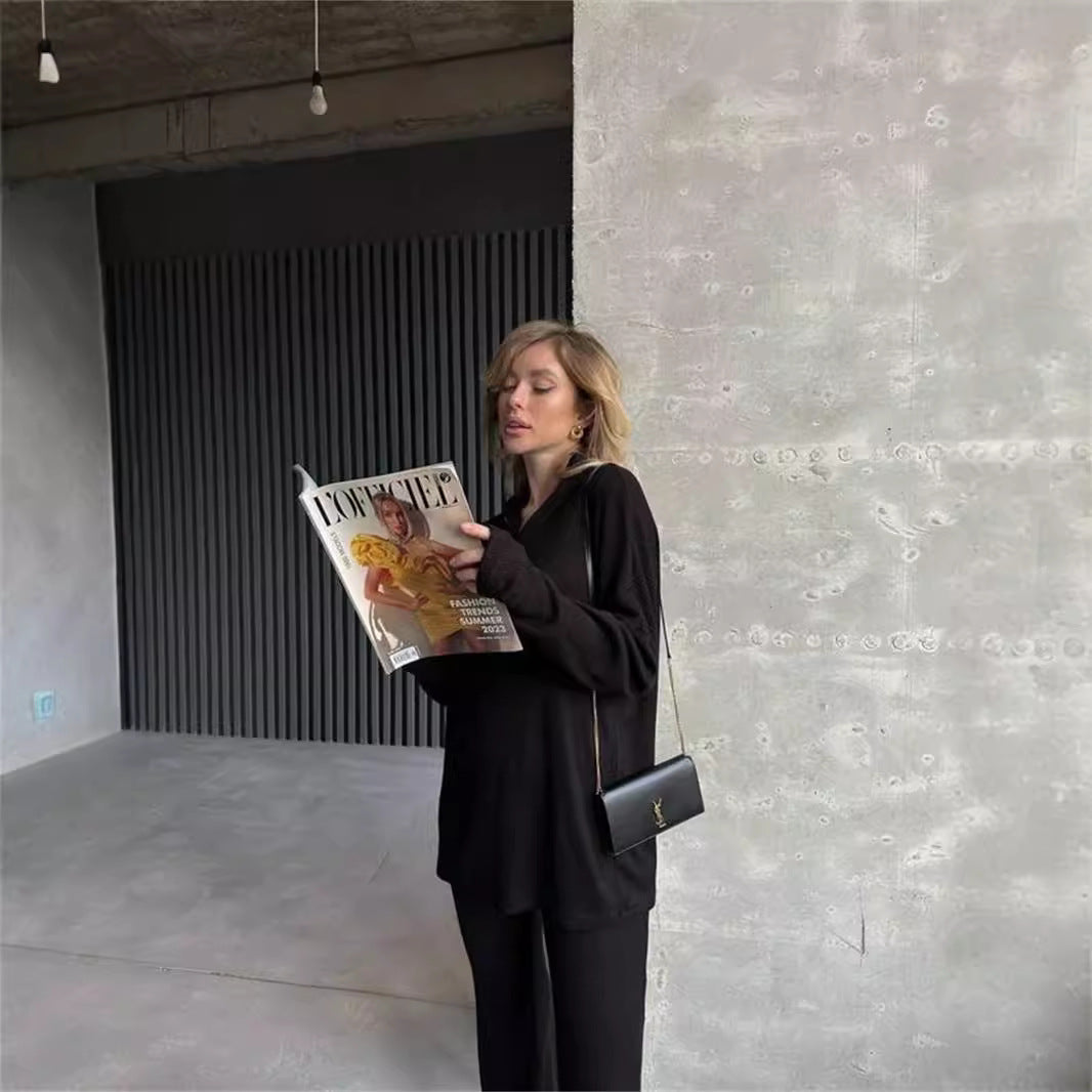 Damer casual tröja och löst sittande byxor set Eva Jonsson-Eva Jonsson