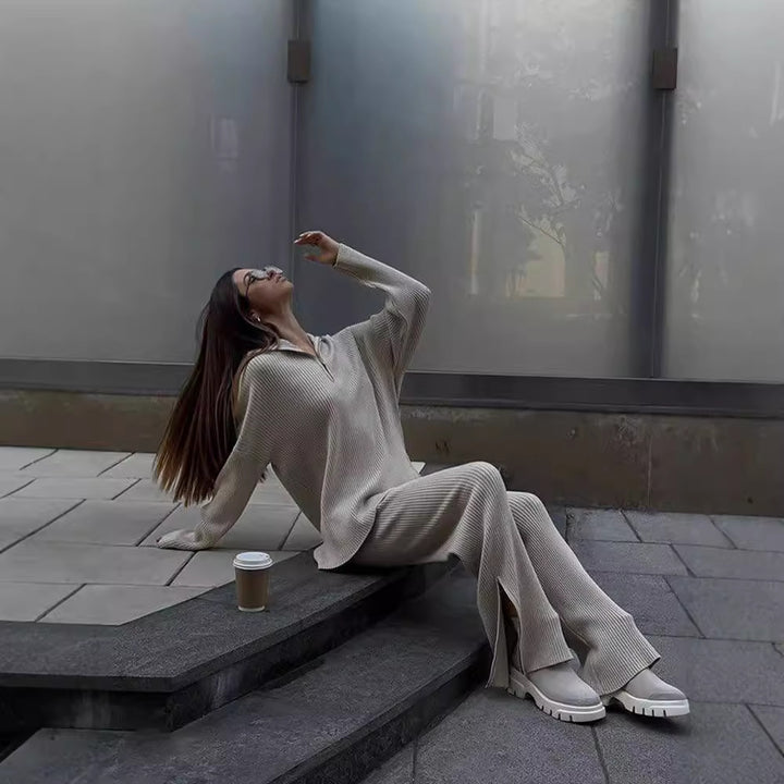 Damer casual tröja och löst sittande byxor set Eva Jonsson-Eva Jonsson
