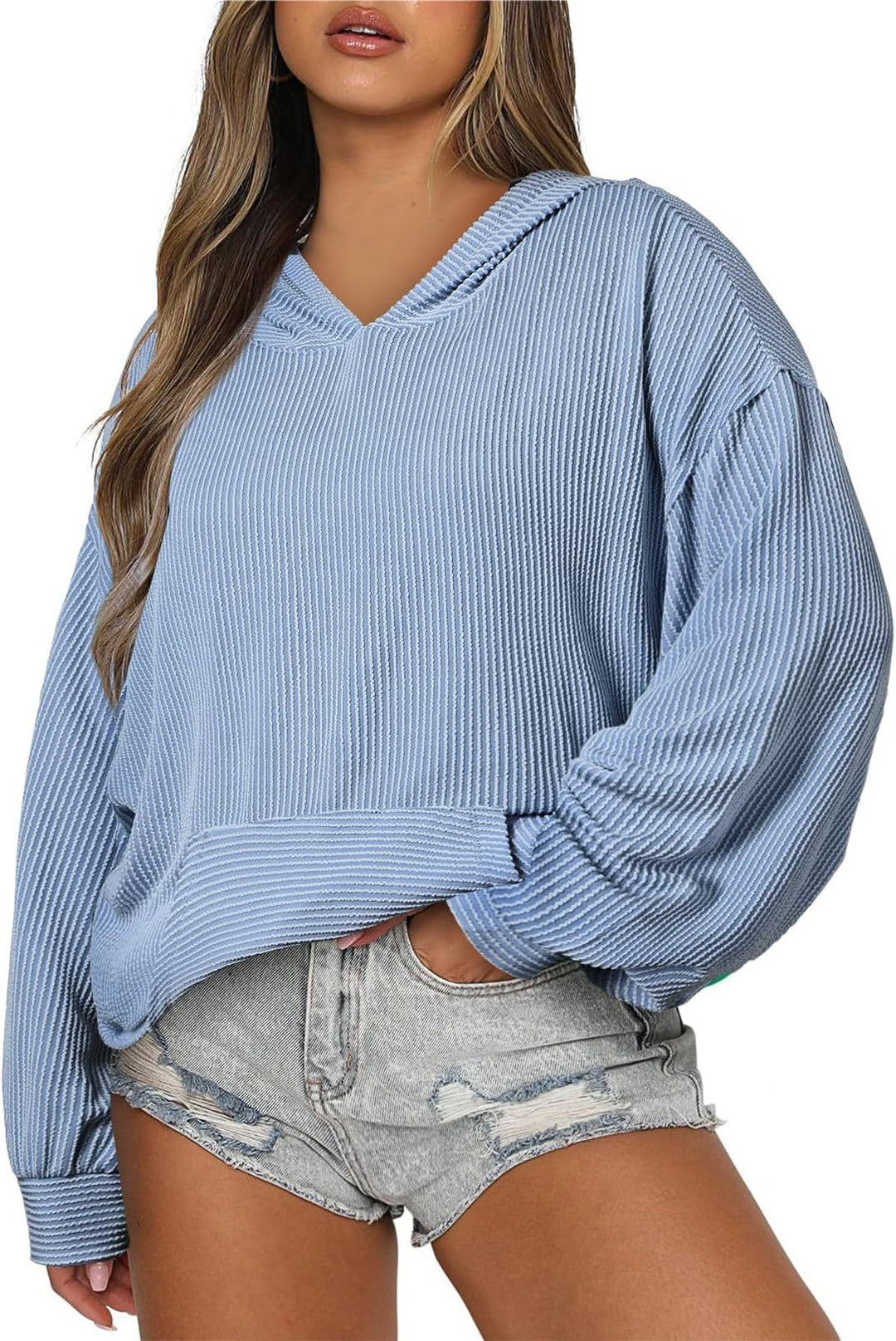 Damer casual våffeltröja Mirla-Eva Jonsson