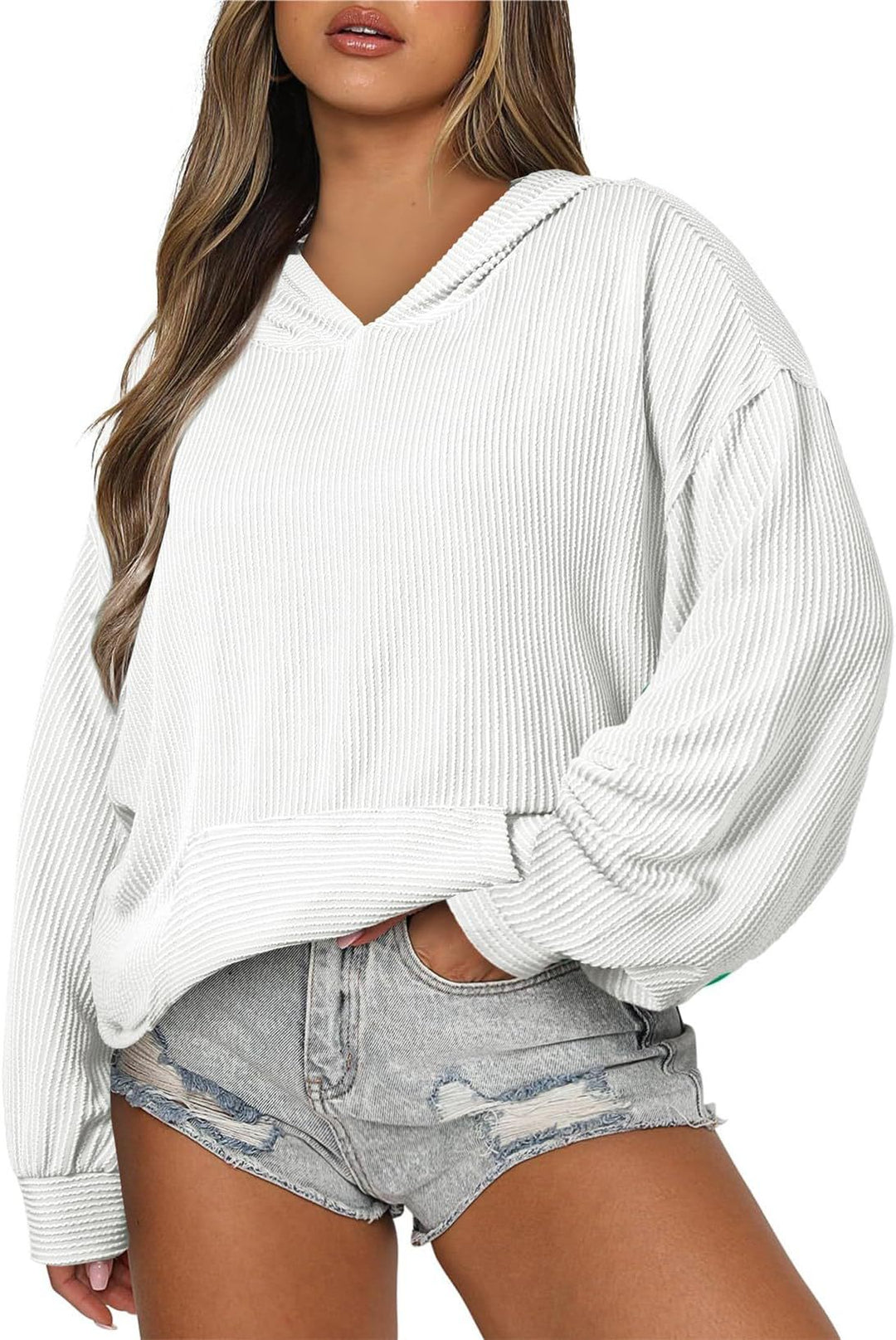 Damer casual våffeltröja Mirla-Eva Jonsson