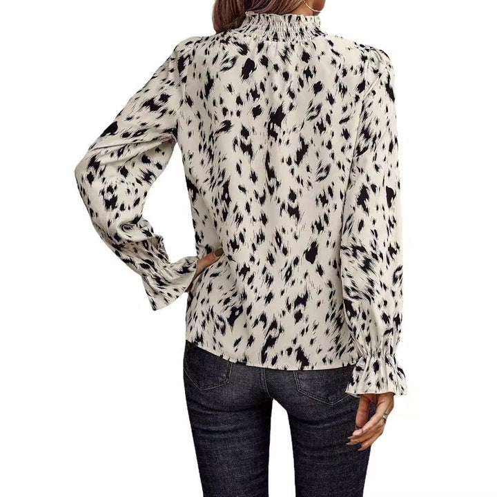 Damer chiffongblus med volangdetaljer Mirla-Eva Jonsson