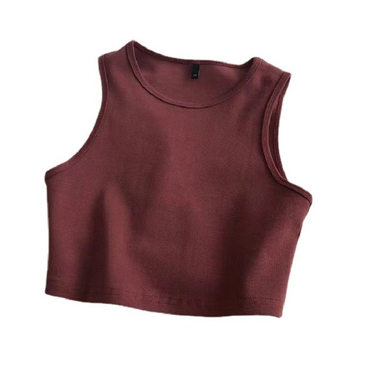 Damer crop top gjord av andningsbart material med en figurnära snitt-Eva Jonsson