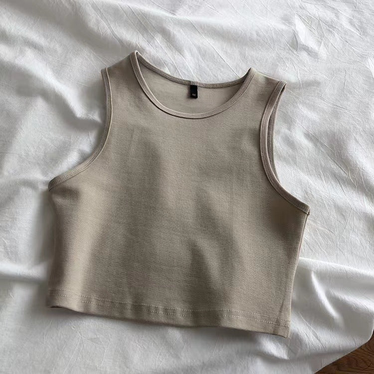 Damer crop top gjord av andningsbart material med en figurnära snitt-Eva Jonsson