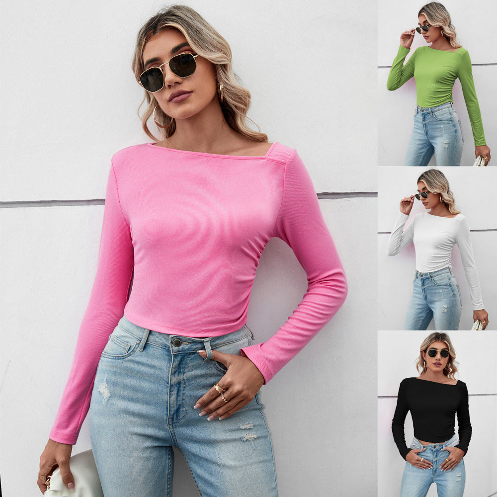 Damer crop top med elegant design och raffinerade volangdetaljer Mirla-Eva Jonsson