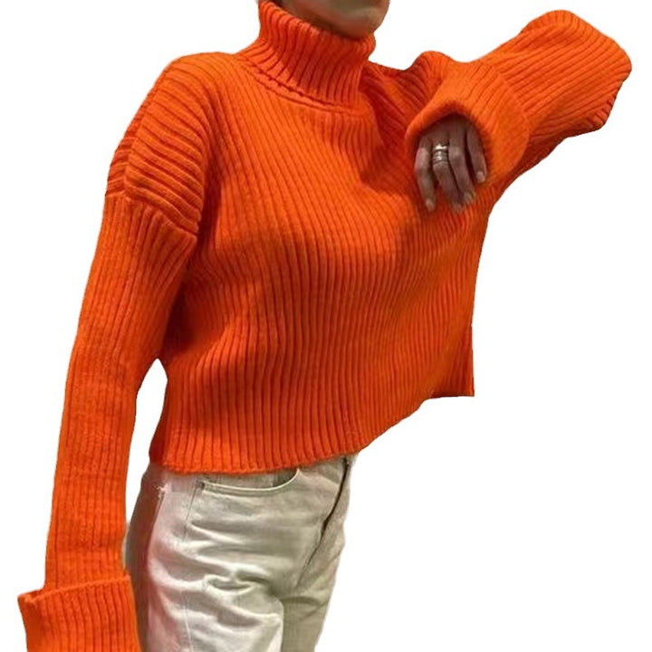 Damer crop-tröja med hög krage och asymmetrisk skärning Eva Jonsson-Eva Jonsson