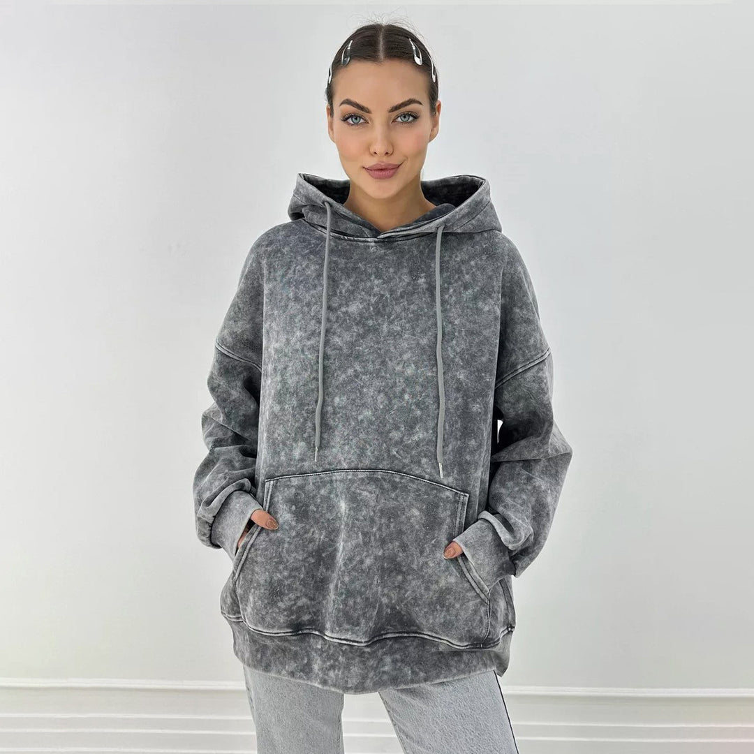 Damer croppad sweatshirt med glittrande text Mirla-Eva Jonsson