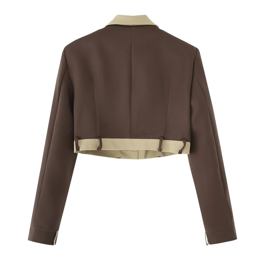 Damer cropped Blazer- och byxor ensemble Eva Jonsson-Eva Jonsson