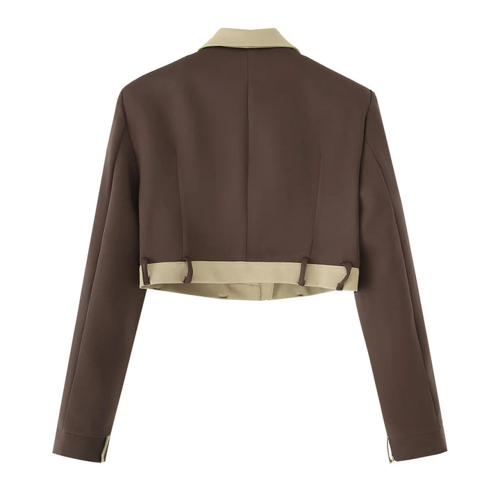 Damer cropped Blazer- och byxor ensemble Eva Jonsson-Eva Jonsson
