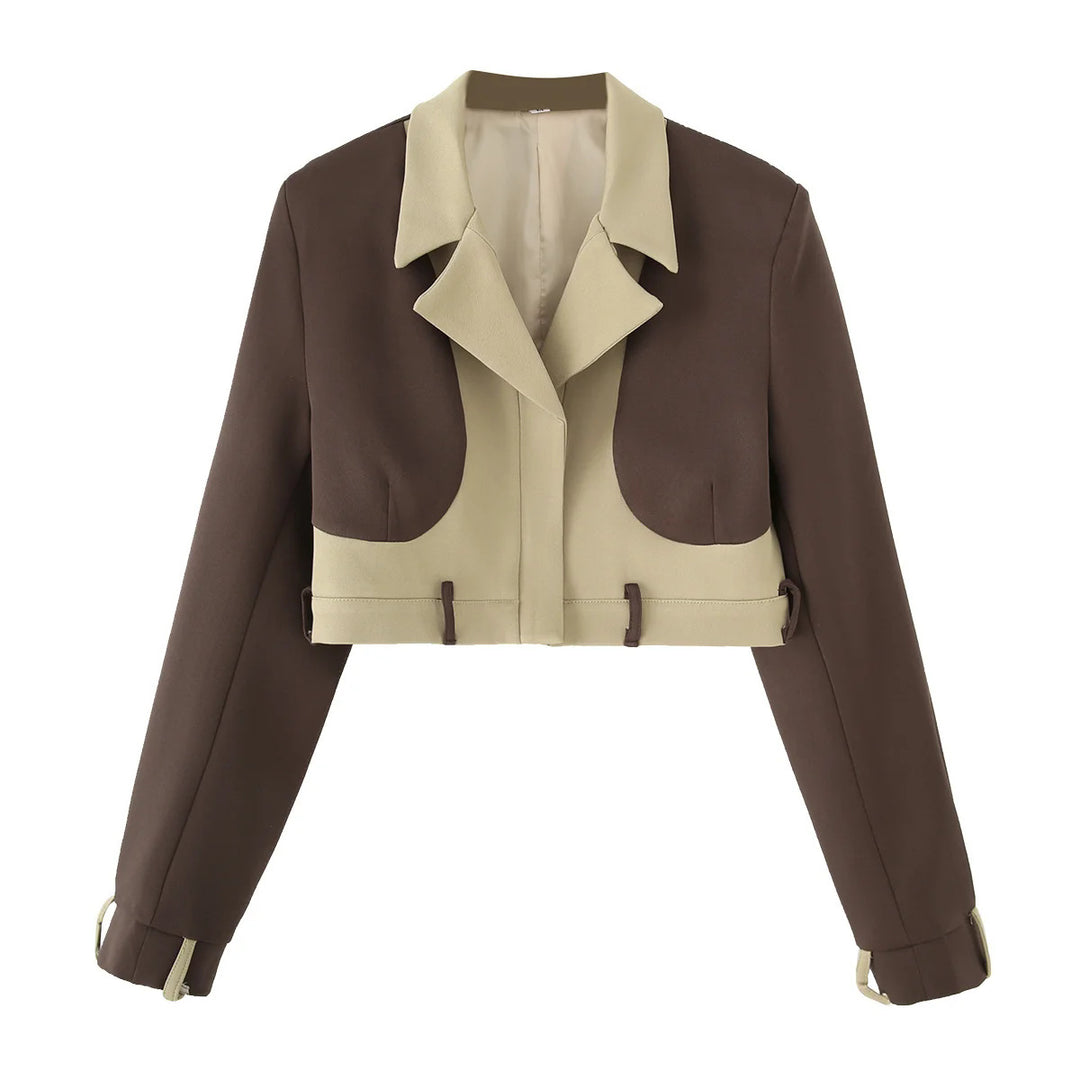 Damer cropped Blazer- och byxor ensemble Eva Jonsson-Eva Jonsson