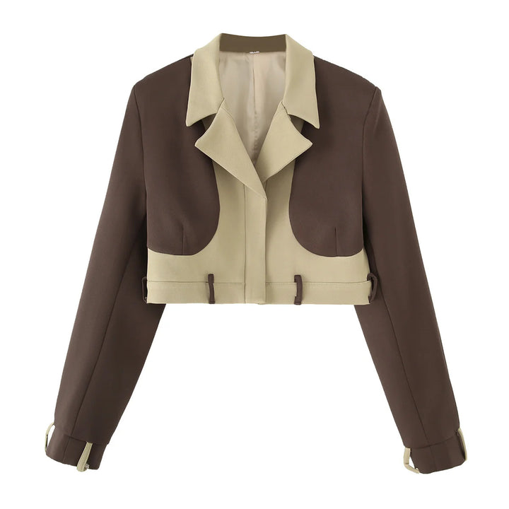 Damer cropped Blazer- och byxor ensemble Eva Jonsson-Eva Jonsson