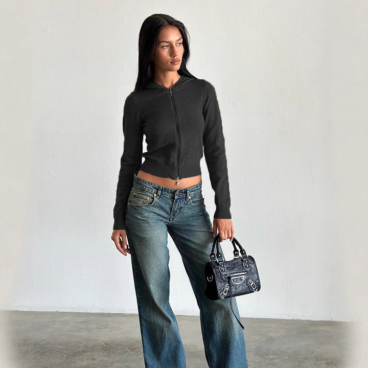 Damer cropped Hoodie Mirla-Eva Jonsson