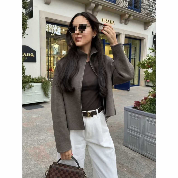 Damer cropped Sweatjacka Mirla-Eva Jonsson