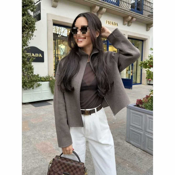 Damer cropped Sweatjacka Mirla-Eva Jonsson