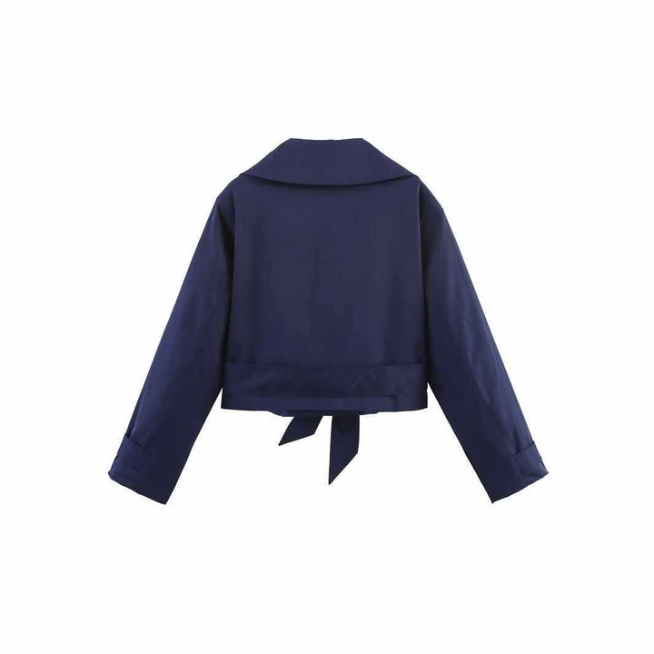 Damer cropped Trenchcoat med stiligt bälte Mirla-Eva Jonsson