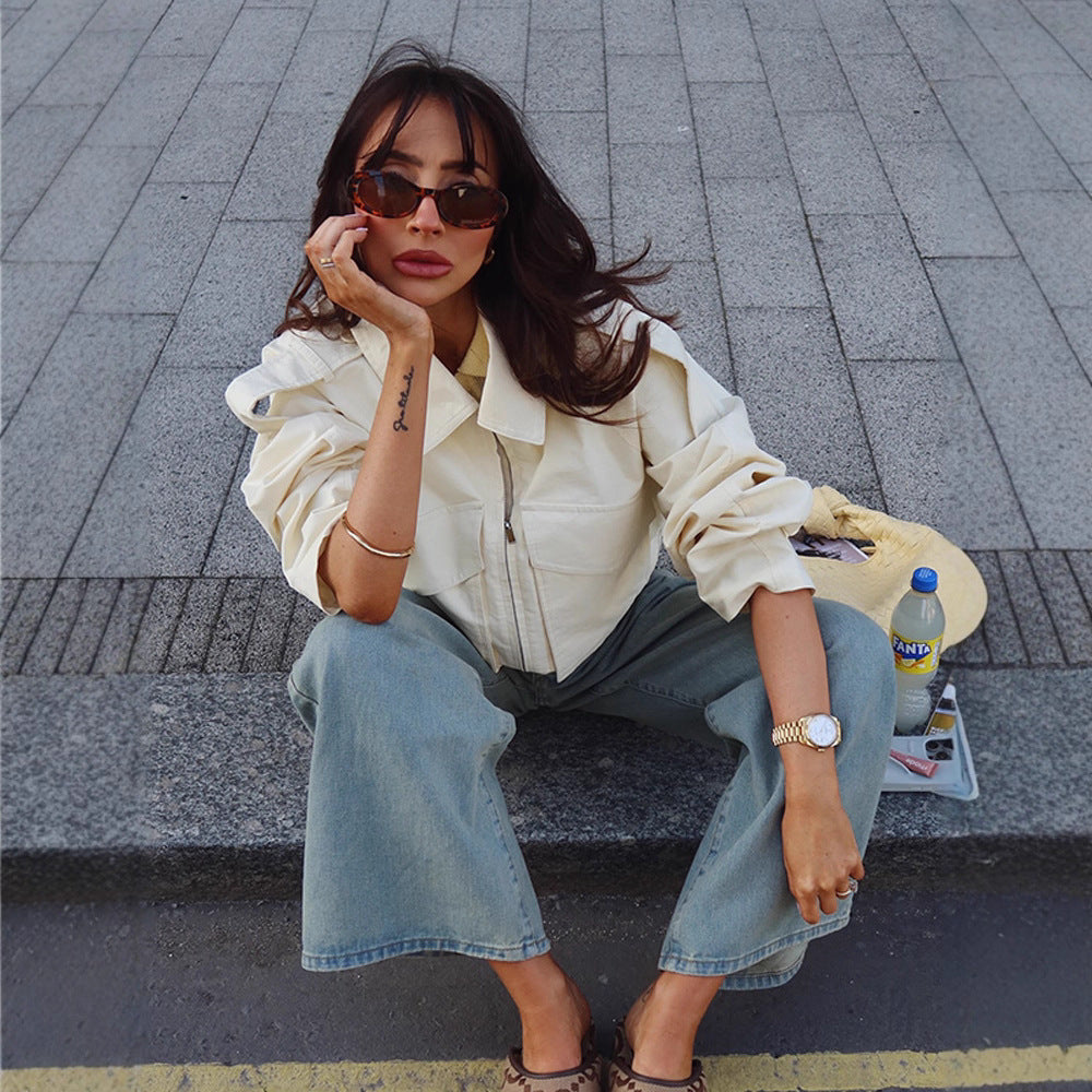 Damer cropped Utility-jacka Mirla-Eva Jonsson