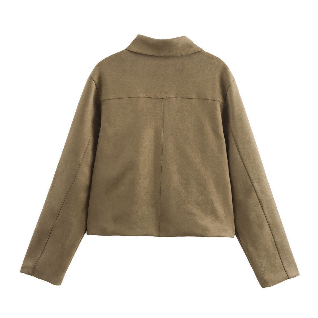 Damer cropped Utility-jacka med praktiska fickor och modern skärning Mirla-Eva Jonsson