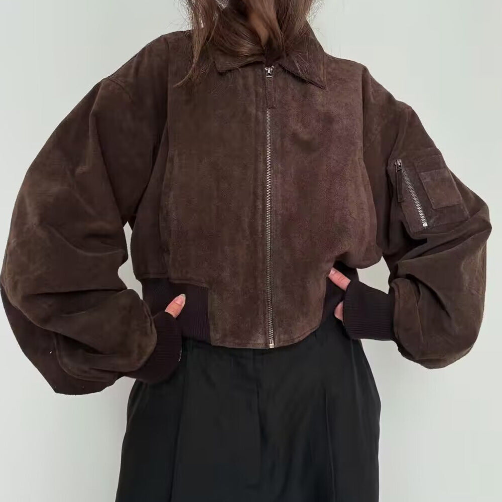 Damer cropped bomberjacka Mirla-Eva Jonsson
