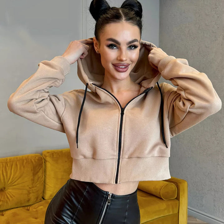 Damer cropped hoodie Eva Jonsson-Eva Jonsson