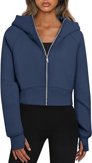 Damer cropped hoodie jacka Mirla-Eva Jonsson