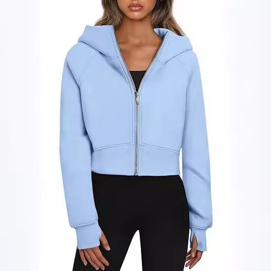 Damer cropped hoodie jacka Mirla-Eva Jonsson