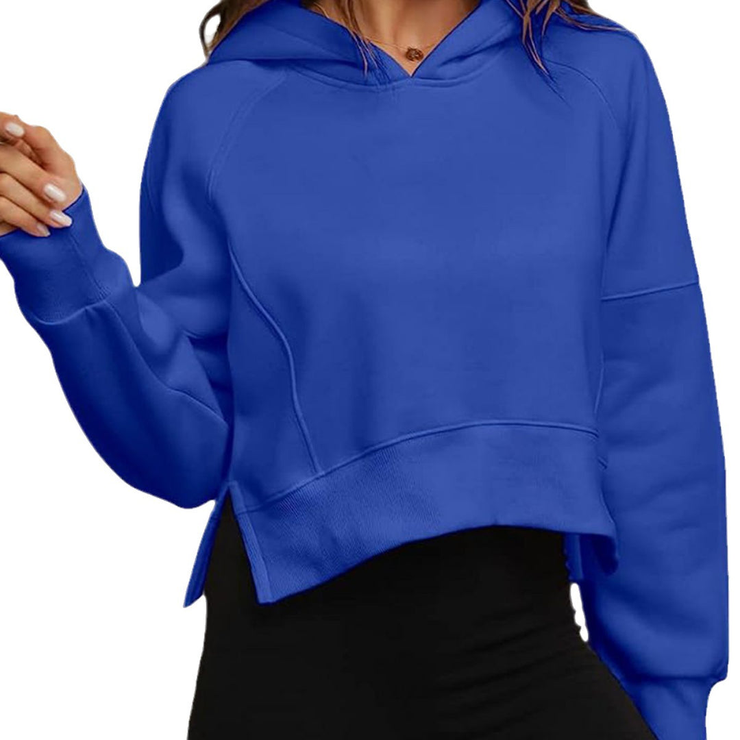 Damer cropped hoodie med avslappnad passform Mirla-Eva Jonsson