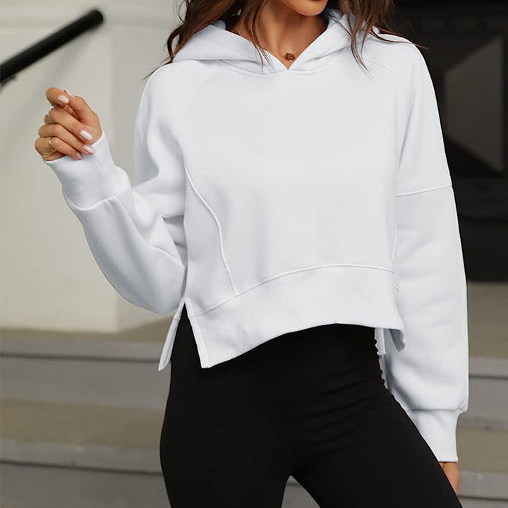 Damer cropped hoodie med avslappnad passform Mirla-Eva Jonsson