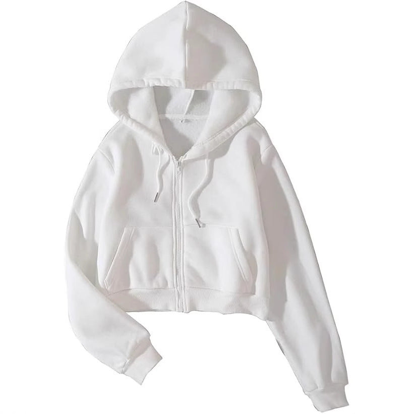 Damer cropped hoodiejacka Eva Jonsson-Eva Jonsson
