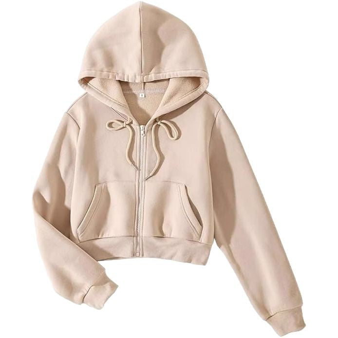 Damer cropped hoodiejacka Eva Jonsson-Eva Jonsson