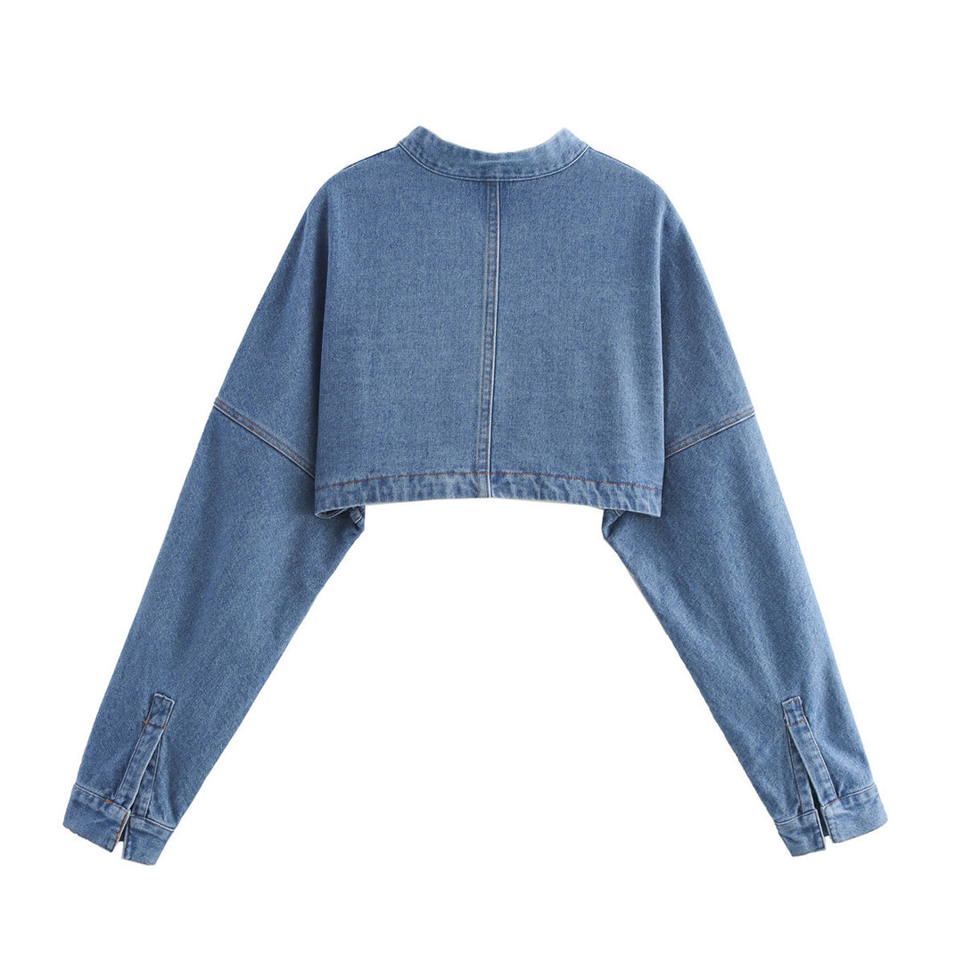 Damer cropped jeansjacka Mirla-Eva Jonsson