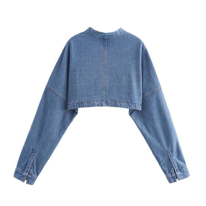 Damer cropped jeansjacka Mirla-Eva Jonsson