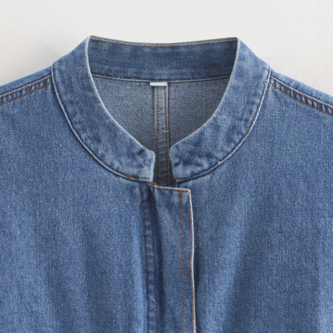Damer cropped jeansjacka Mirla-Eva Jonsson