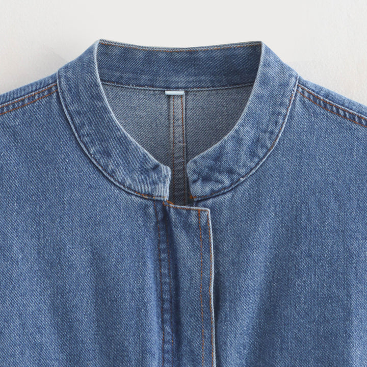 Damer cropped jeansjacka Mirla-Eva Jonsson