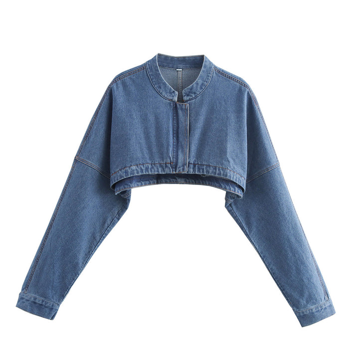 Damer cropped jeansjacka Mirla-Eva Jonsson