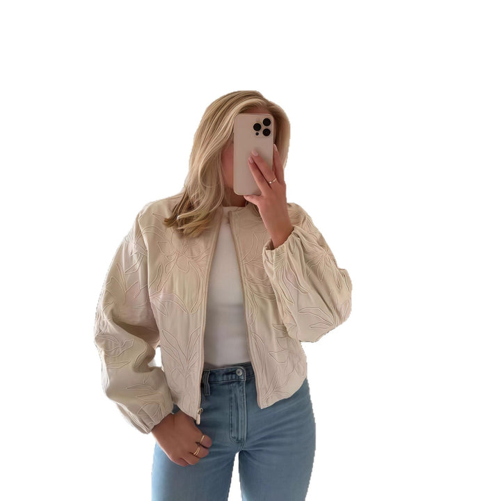 Damer cropped överdel med elegant U-båtsringning Mirla-Eva Jonsson
