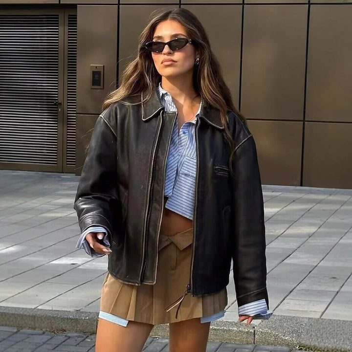Damer cropped skjortjacka med strukturerade fickor och trendig skärning Eva Jonsson-Eva Jonsson