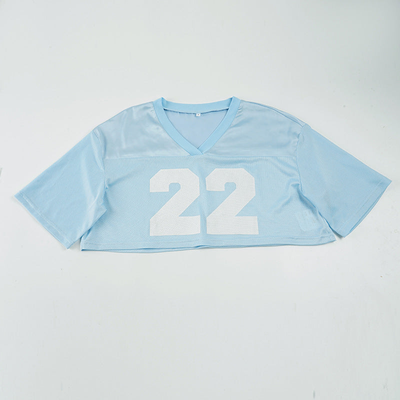 Damer cropped sporttopp i avslappnad mesh-design Mirla-Eva Jonsson