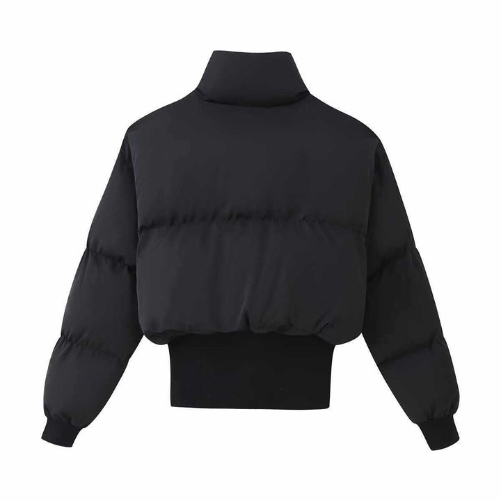 Damer cropped steppjacka med hög krage Mirla-Eva Jonsson