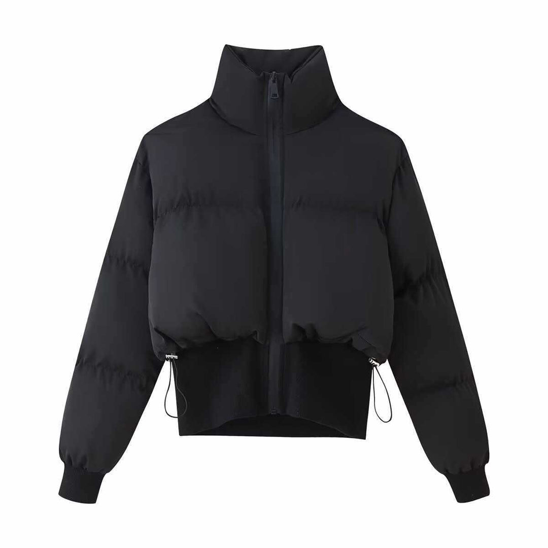 Damer cropped steppjacka med hög krage Mirla-Eva Jonsson