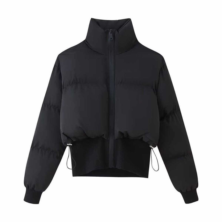 Damer cropped steppjacka med hög krage Mirla-Eva Jonsson