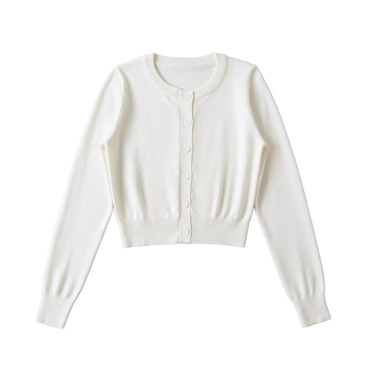 Damer cropped stickad jacka Mirla-Eva Jonsson