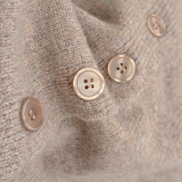 Damer cropped stickad jacka med knäppning Mirla-Eva Jonsson