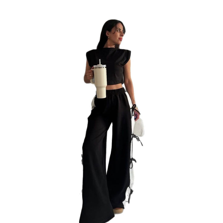 Damer cropped topp med eleganta sidfickor och vid passform Mirla-Eva Jonsson