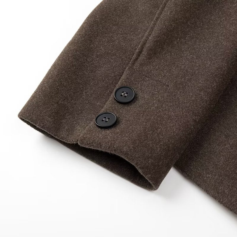 Damer cropped ulljacka med modern passform och praktiska fickor Mirla-Eva Jonsson